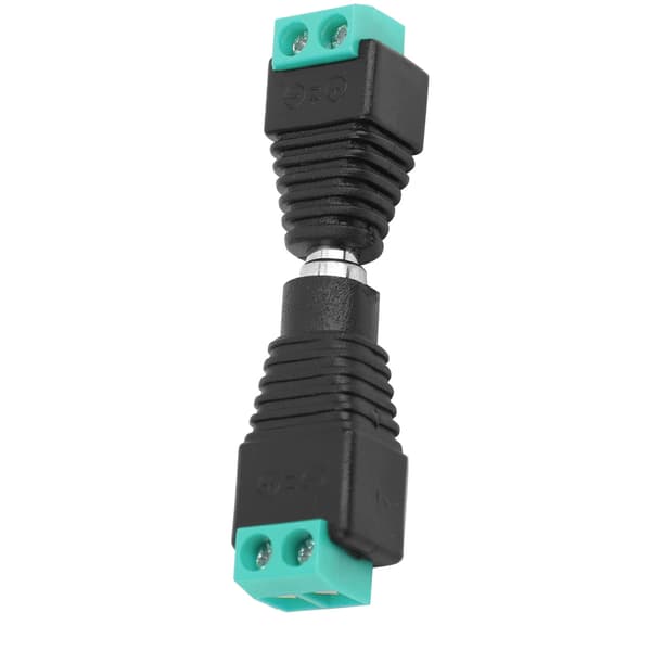 5,5x2,1 mm DC-strømstik han hun CCTV-strømadaptere til kamera eller LED-lampe grøn