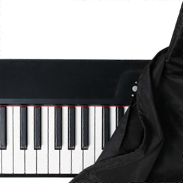Pölysuoja pianokoskettimistolle, yhteensopiva 88 koskettimen kanssa, nuottitelineen suojus, sähköpianon suojus, pölytiivis ja pestävä