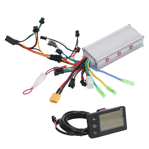 Motor Brushless Controller med S866 LCD Display Panel Kit til Elcykel Scooter 36V 48V 500W 28A