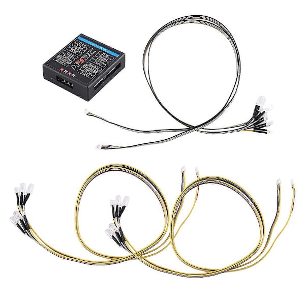 1/8 1/10 16 LED Ljussystem Fram & Bak Lampa för