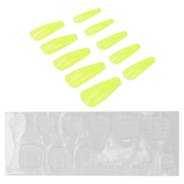 10 stk Pure Color Full Cover Falske Nail Kvinder Piger Elegant Moderigtigt Fake Nail Tip Manicure ToolN5354-01