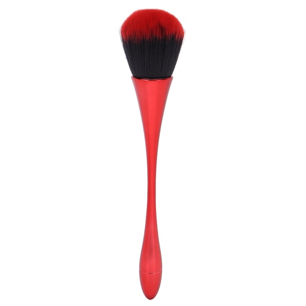 Lös Power Brush Mjukt hår Hem Portabel Blush Makeup Borste Nail Art Damm Remover Kosmetisk Verktyg Röd