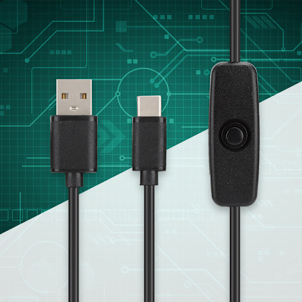 3kpl 5V3A TypeC-liitäntä power power kytkimellä Raspberry Pi 4B:lle