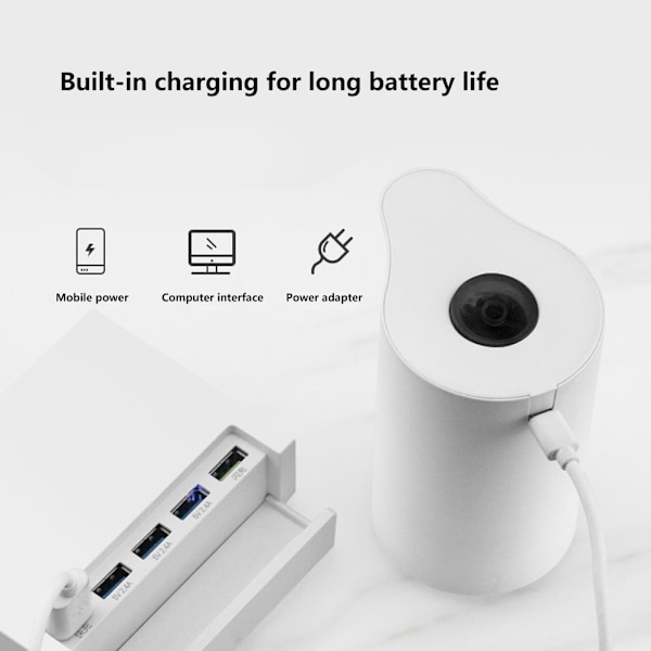 USB-laddad elektrisk automatisk fatpump för vattenbehållare, pump för hem- och kontorsbruk