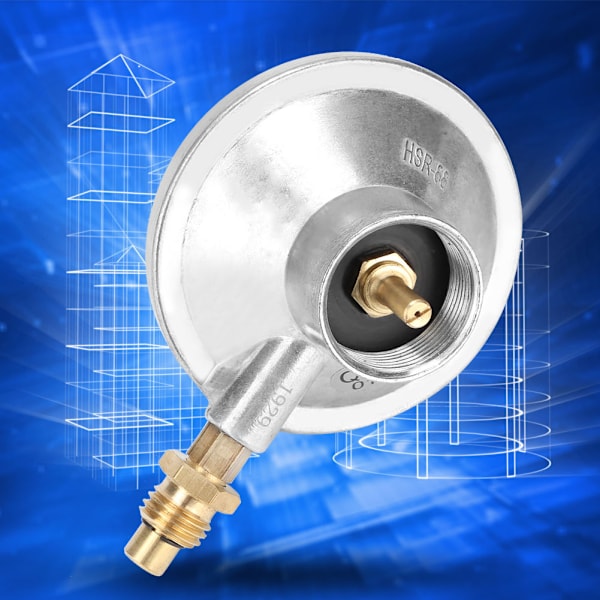 Zink-legering 1\"‑20UNF Propangas Lavtryk Justerbar Regulator Kontrolventil BBQ Grill