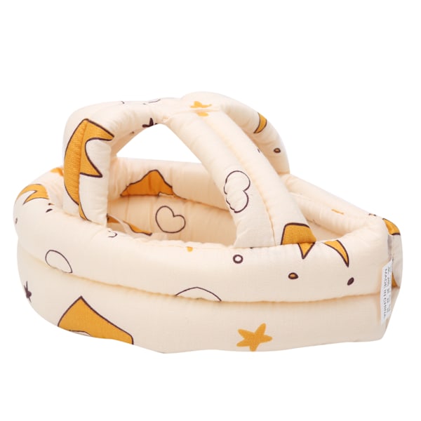 Baby Cloth Protective Cap Comfortable AntiCollision Toddler Learn to Walk Head Protection(Light Salmon Color )