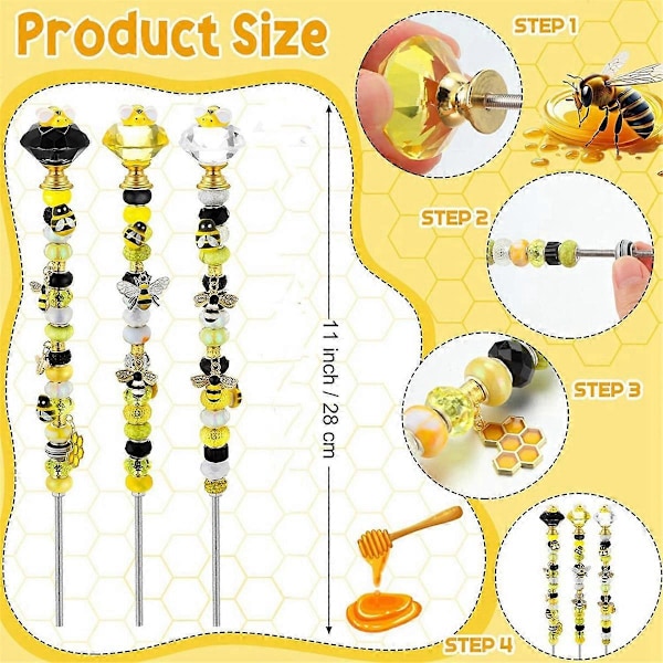 Bee Light Catcher Puutarhan Koristeelliset Seipäät C