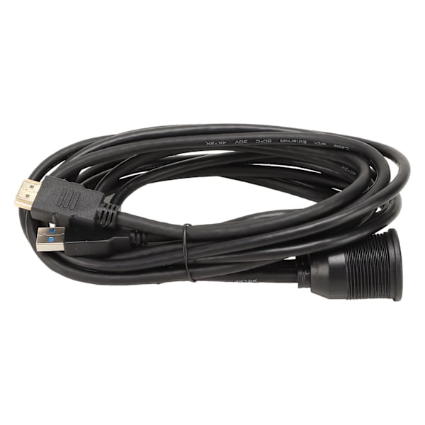 Infälld förlängningskabel Dubbla portar USB3.0 High Definition Multimedia Interface-kabel