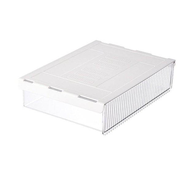 Transparent Under Table Invisible Organizer Under Desk Mounted Sliding Pull Out Drawer Under Desk Invisible Drawer Medium 21x6x17cm