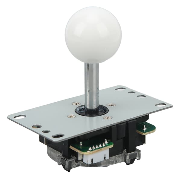 DIY USB-kontroller Datamaskin Rocker Oval Ball Joysticks med kontrollbrikke for arkadespill Hvit