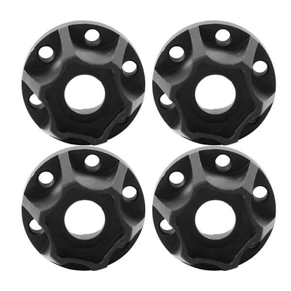 4 kpl RC Car Wheel Hex Hubs Wheel Adapter Black Sopivuus SCX10 1/10 RC Crawler 1,9 tuuman 2,2 tuuman pyörälle 20 mm