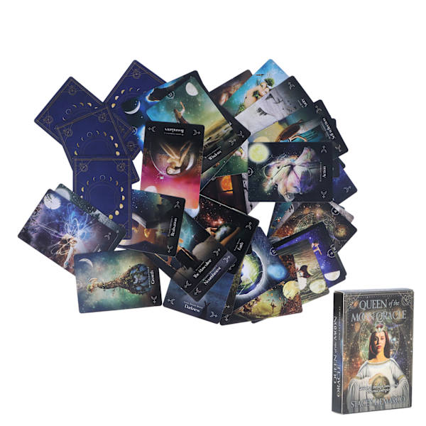Ödesdivination Tarot Bärbar Unik Mönster Spådom Tarot Kort Fest Spel Present