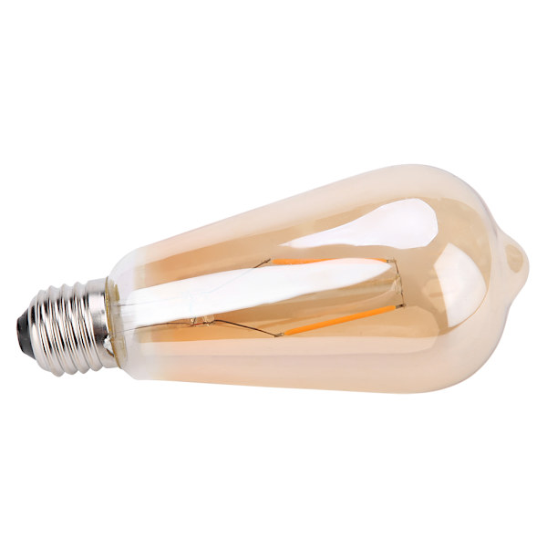 E27 Brun Glas Retro LED-lampa Glödlampa Belysning Dekoration för Kaffehus 2W