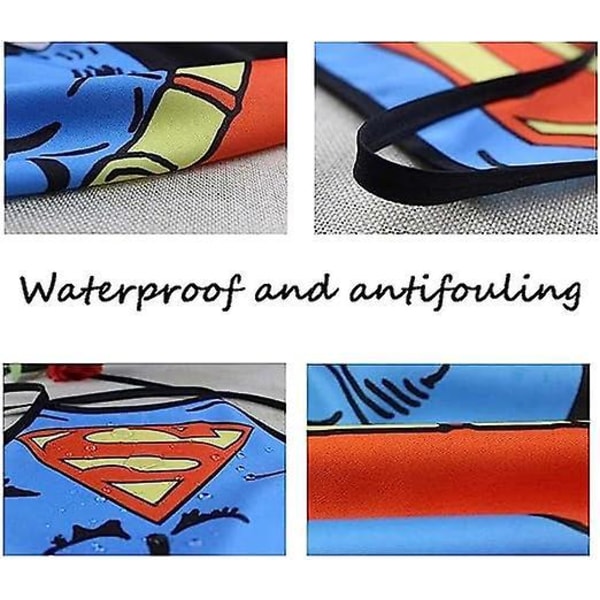 Supermann parforklesett - 2 stk, unisex kjøkkenforklær