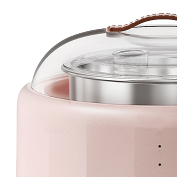 Fuldautomatisk yoghurtmaskine Græsk yoghurtmaskine med rustfrit stålforing til hjemmebrug CN-stik 220V