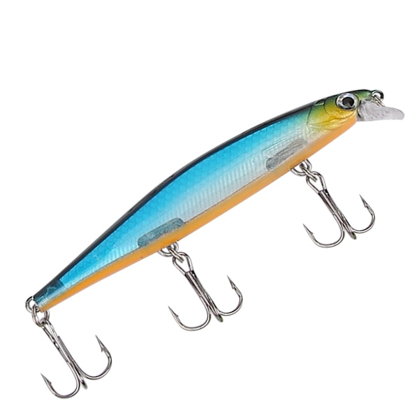 HENG JIA 11CM Levende Lokvogels Kunstmatige Minnow Vislure Met Haken (A)