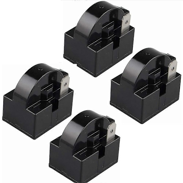 4-pack PTC Startrelä 15 Ohm 220V Enkelstift PTC Startrelä för Kyl Frysskåp och Kompressor Svart 1 Feet