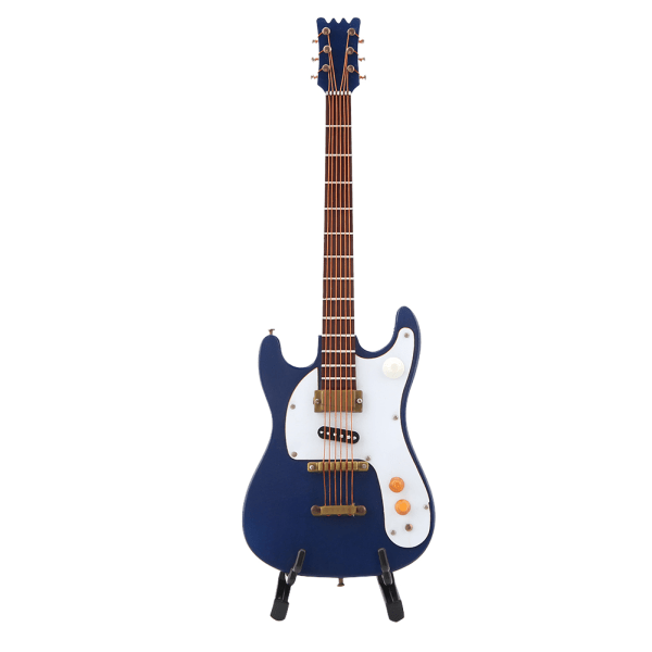 Udsøgt træ miniguitar Model Display Dekoration Hjem Kaffe Hus Ornament 3-500-E36