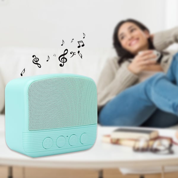 Trådlös Bluetooth-ljus liten sprickljudshögtalare bärbar ljudmobiltelefon utomhus mini subwoofergrön