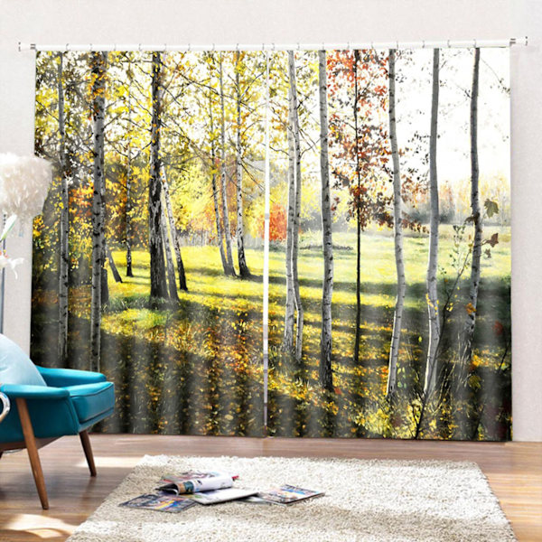 Modern vardagsrum sovrum hög kvalitet fönster full skugga tryck gardin (170*200cm)