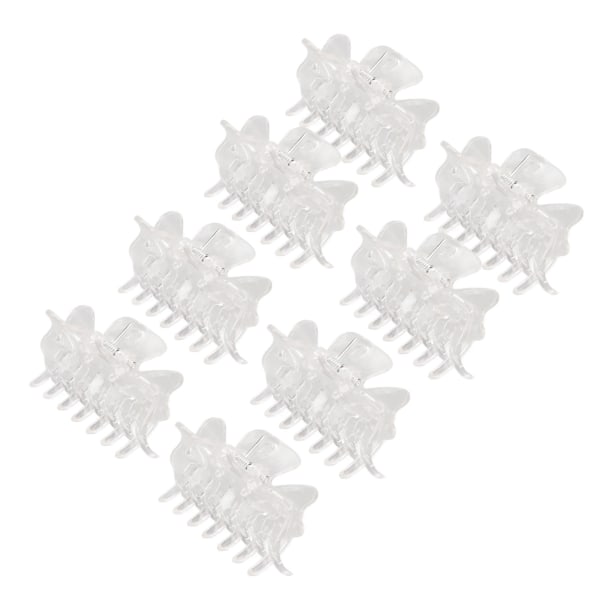 12st Hårkloklämma Genomskinlig Förhindra halka Starkt grepp Eleganta plasthårklämmor för kvinnor tjejer
