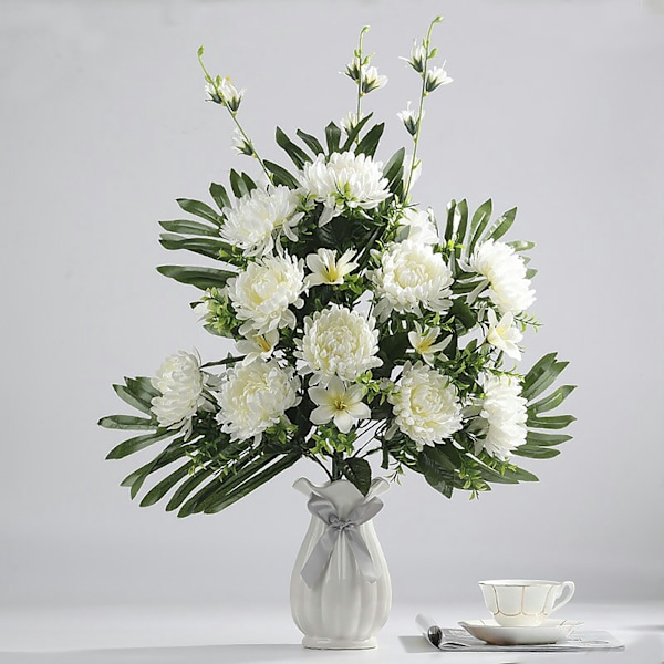 19 hoder krysantem offerblomster Kunstige blomster for offer og gravfeiing