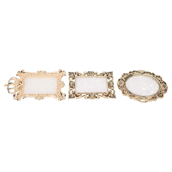 3st Nagelhartspalett Multi display Mixning Nagelfärgpalett för smink Guld Kopparfärg