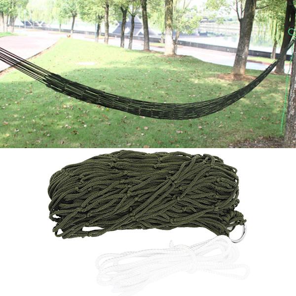 Outdoor Hammock Mesh Hammock Camping Yksinkertainen Nylon Verkko riippumatto köydellä