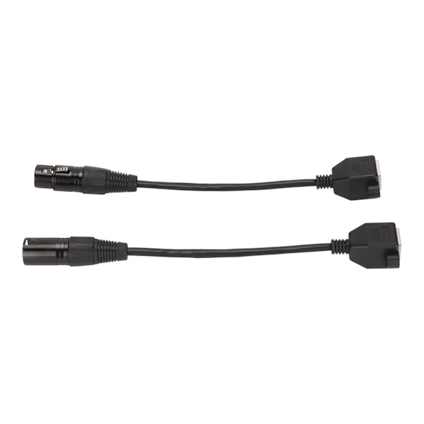 2 kpl XLR3–RJ45-kaapeli 3-pin Plug and Play -naaras XLR-verkkojohto LED-nauhatallennusstudioon