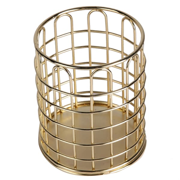 Multifunktionel opbevaringsholder til kosmetikbørster Øjenbrynspensel Organizer Display Rack (Luksusguld)