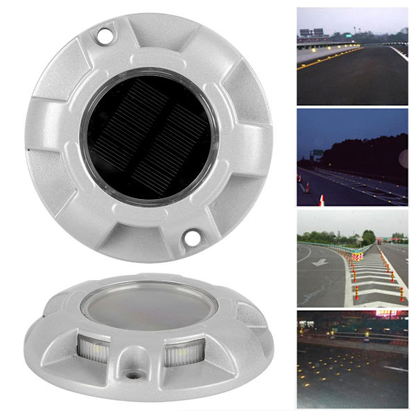 Solar Powered LED Road Pathway Marker Stud Light Lamp Sikkerhedsinstruktion