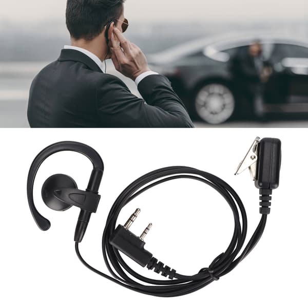G-formet Walkie Talkie Ørepropp med Mikrofon for Kenwood Baofeng