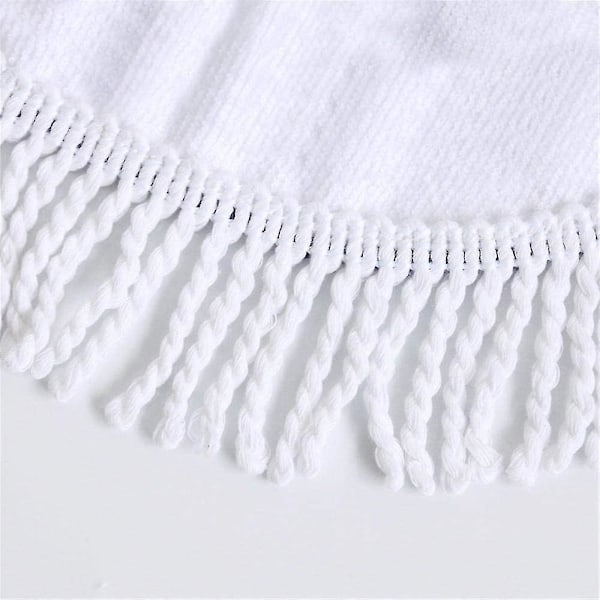 Strandhandduk 150 x 150 cm Tjock Överdimensionerad Rund Strandhandduk, Mikrofibertyg med Bomullstofsar Bohemisk Frans Tecknad Djur Blommig Älg Nyhet Pri