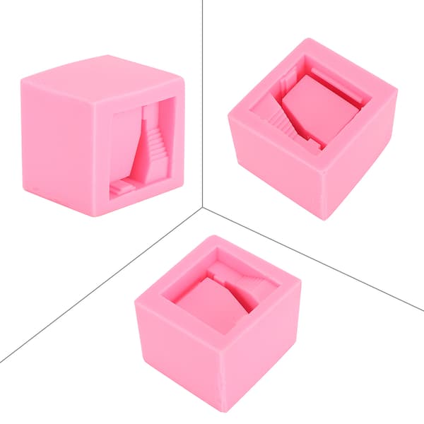 Silikoneform 3D Hus Villa Form Blomsterpotte Mønster til Kage Håndlavet Sæbe Væske