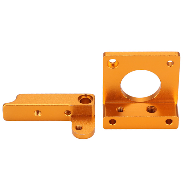 MK8 Extruder Tillbehör Aluminium 3D-skrivare CR10 Full Metal Remote Extruder Hållare (Gyllene)