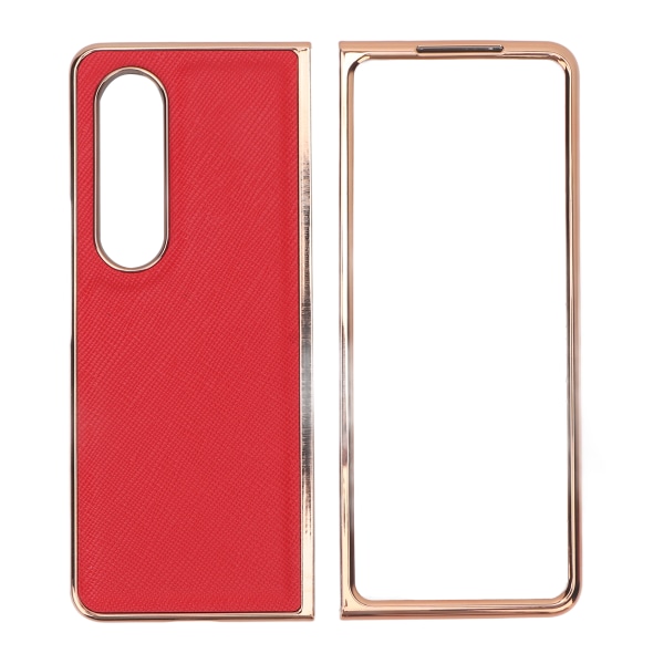 Phone case Nano elektropläterad kohud korskornigt cover till Samsung Galaxy Z Fold 4 Röd