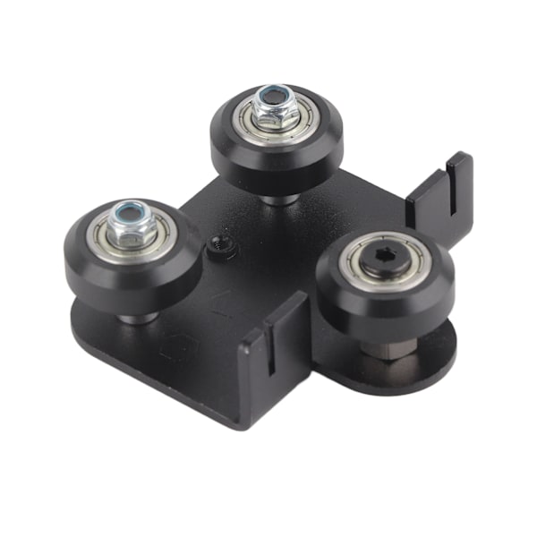 Back Support Plate Black Metal 3D Printer Extruder Back Support Plate Med Remskiva för Ender3 V2