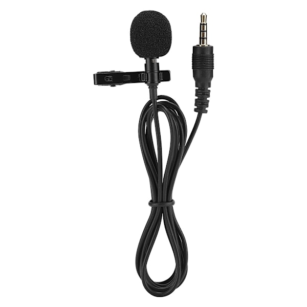 Mini multifunksjonell klipsmikrofon for mobiltelefon, live-sending, opptak og intervjuer