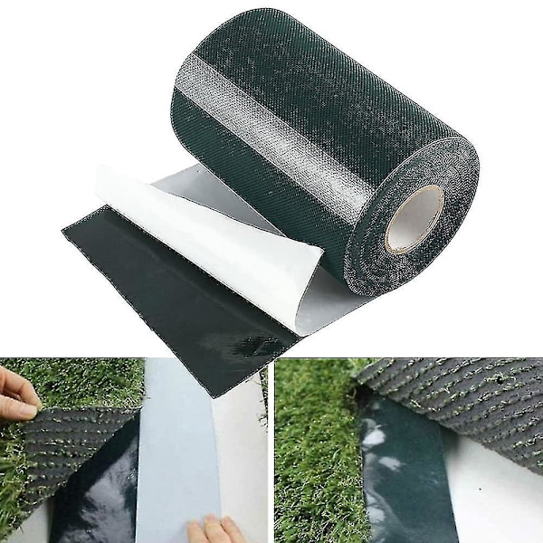 10m X 15cm Gräsmatta Tejp Självhäftande Matttejp Konstgräs Fogtejp Gräsmatta Mattlim Tejp Grön Fixering Gräsmatta Fogtejp-A