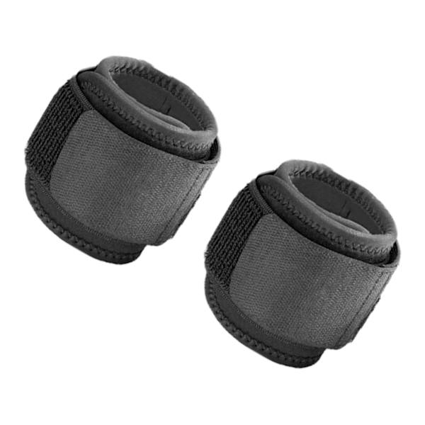 2 st sport handledsskydd svart nylon kardborreband hög elasticitet vuxen handledsstöd för basket fotboll löpning