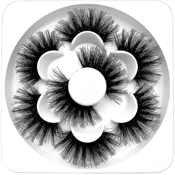 8D Fluffy Volume käsintehdyt tekoripset - 4 parin pakkaus