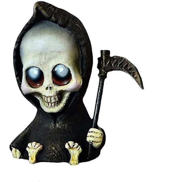 Den Søde Miniature Dødsdukke, Halloween Dødsskulptur Dekoration Accent Figurer Ornamenter (1 stk)