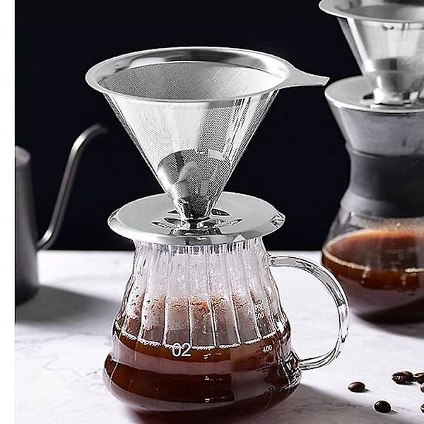 Genanvendelig Kaffe Drypper i Rustfrit Stål