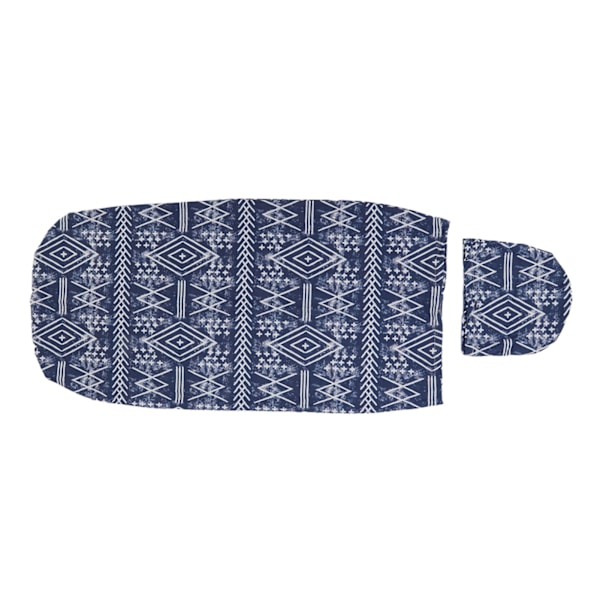 Mjuk elastisk anti-skräck baby swaddle filt hatt set nyfödd wrap baby hatt set för 0 till 3 månader baby marinblå ränder
