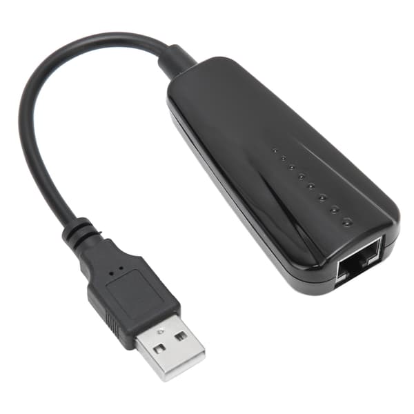 USB til Ethernet-adapter USB 2.0 til 10/100 Mbps Pluggbar LAN Nettverksadapter Kompatibel for Windows for Linux for OS X