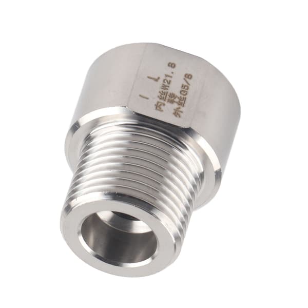 CO2 Regulator Adapter Cylinder Connector Converter til Akvarium Fisketank (W21.8 til G5/8)