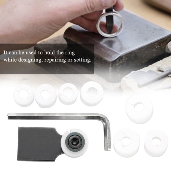 Smykker Ring Processing Tool Setter Clamp Channel Diamond Stone Setting Tool Kit