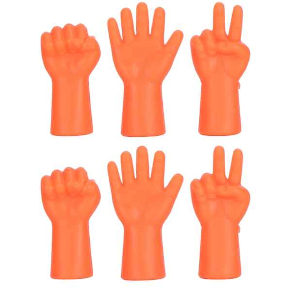 6 stk. nålebeskyttelse skridsikker sweaterpind beskytter strikning forhindrer tab af nåle tilbehør (orange)