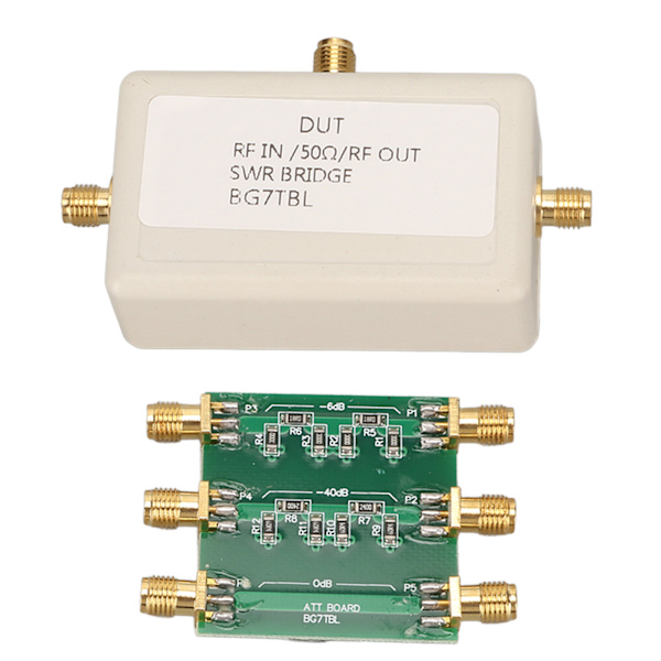 SWR High Power Bridge 1‑500Mhz 3 Ports Standing Wave Ratio Bridge til antennemåling RF-matchende kredsløbsbro og dæmper