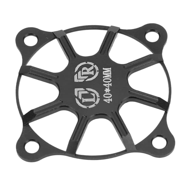 RC køleblæserdæksel 40x40mm aluminiumslegering beskyttende tilbehørsdel til motor sort